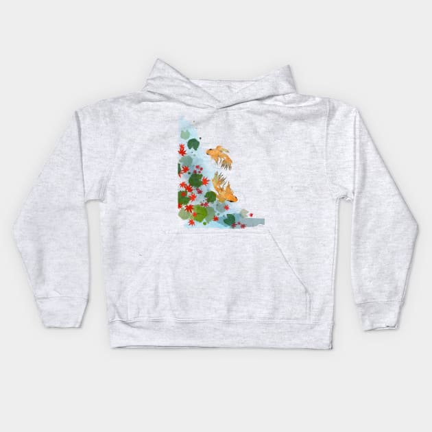 Momiji Pond Kids Hoodie by ColourMoiChic